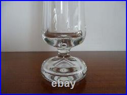 Vase sur piédouche cristal de Baccarat signé avec boite 29,5 cm