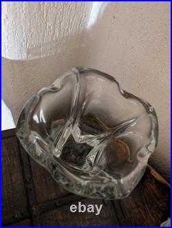 Vase tulipe Daum vintage en cristal