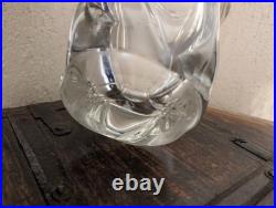 Vase tulipe Daum vintage en cristal