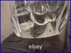 Vase tulipe Daum vintage en cristal