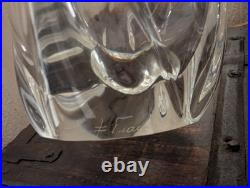 Vase tulipe Daum vintage en cristal