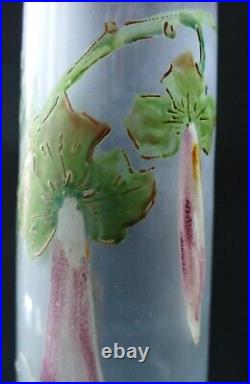 Vase verre émaillé Art Nouveau Choisy le Roi 1900 Era Legras Vase verre émaillé Art Nouveau Choisy le Roi 1900 Era Legras