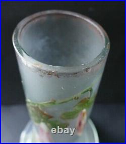 Vase verre émaillé Art Nouveau Choisy le Roi 1900 Era Legras Vase verre émaillé Art Nouveau Choisy le Roi 1900 Era Legras