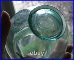 Vase verre émaillé style Persan attribué APPERT & IMBERTON Era Legras Gallé