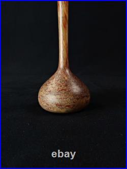 Vase verre multicouche Delatte Nancy signé effet marmoréen période Art Déco