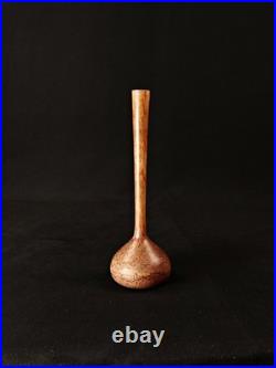 Vase verre multicouche Delatte Nancy signé effet marmoréen période Art Déco