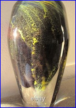 Vase verre soufflé Biot 1995, 20cm