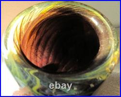 Vase verre soufflé Biot 1995, 20cm