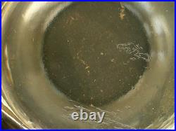 Vases Art Deco Verre Presse Moule Fume Les Campanules Verlys France Rare Paire