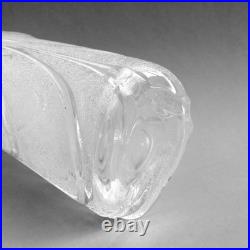 Vases en cristal Décor dégagé à l'acide et drapé Art Nouveau 1900 Vases en cristal Décor dégagé à l'acide et drapé Art Nouveau 1900