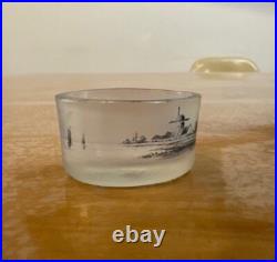 Vases miniature DAUM NANCY de forme ovale