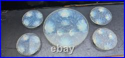 Verlys Plateau Coupelles Verre Opalescent Art Deco 1930 Tray Glass