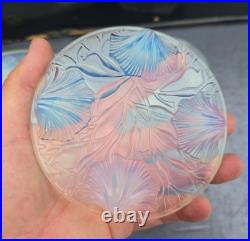 Verlys Plateau Coupelles Verre Opalescent Art Deco 1930 Tray Glass