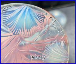 Verlys Plateau Coupelles Verre Opalescent Art Deco 1930 Tray Glass
